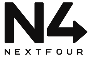 Nextfour Logo musta