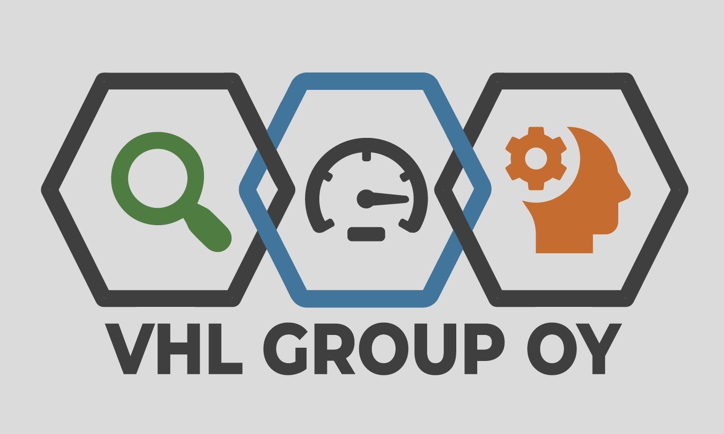 Uusi logo VHL väreillä