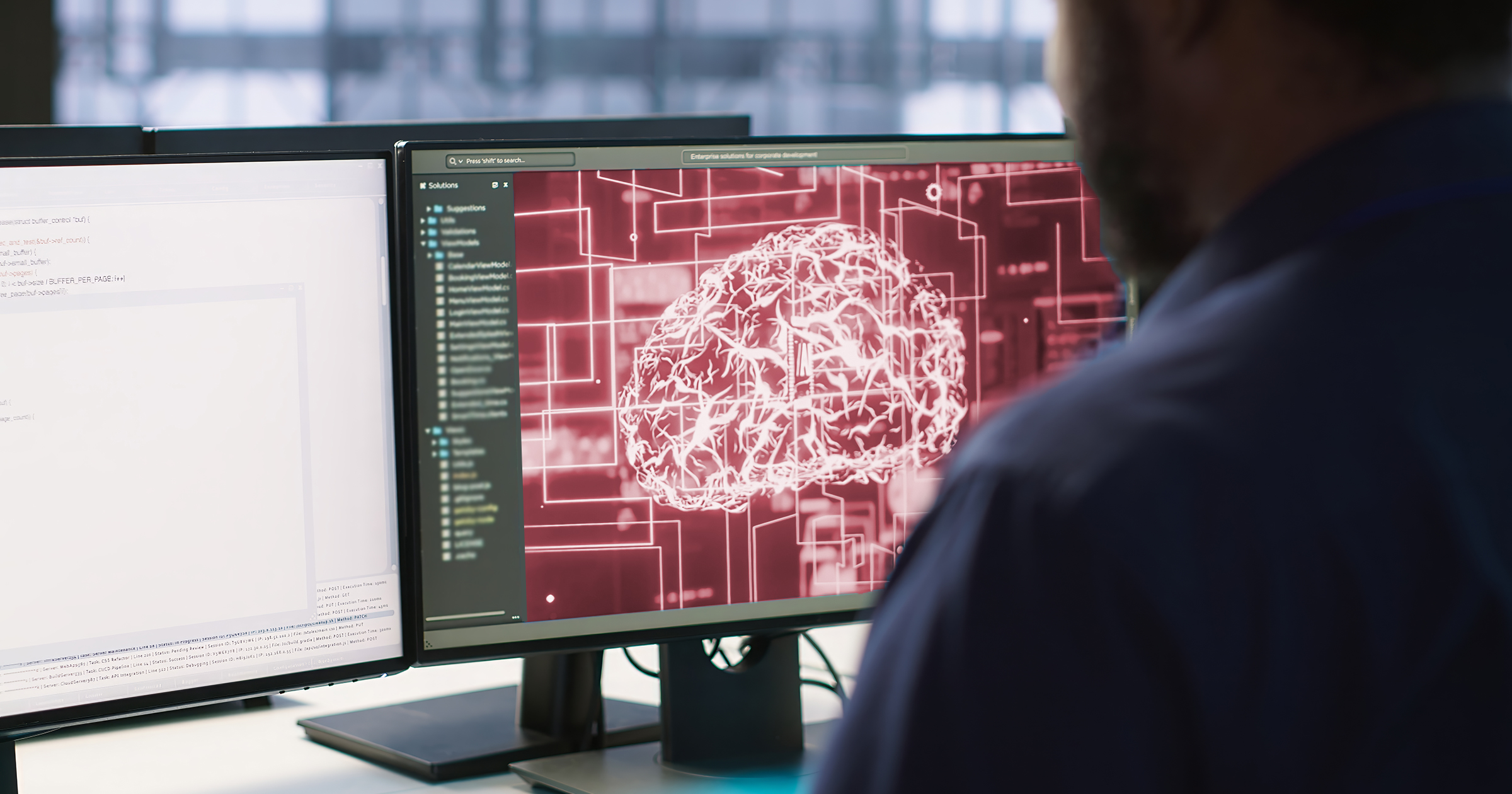 Tekoäly ohjelmistokehityksessä - kuvituskuva